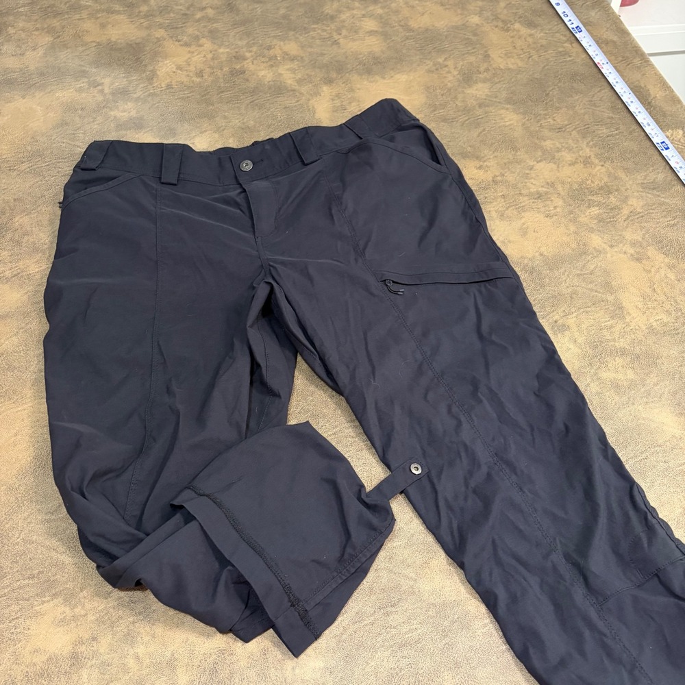 Duluth Trading Co Dry on the Fly Pants Womens 16x29 Black Convertible Tab